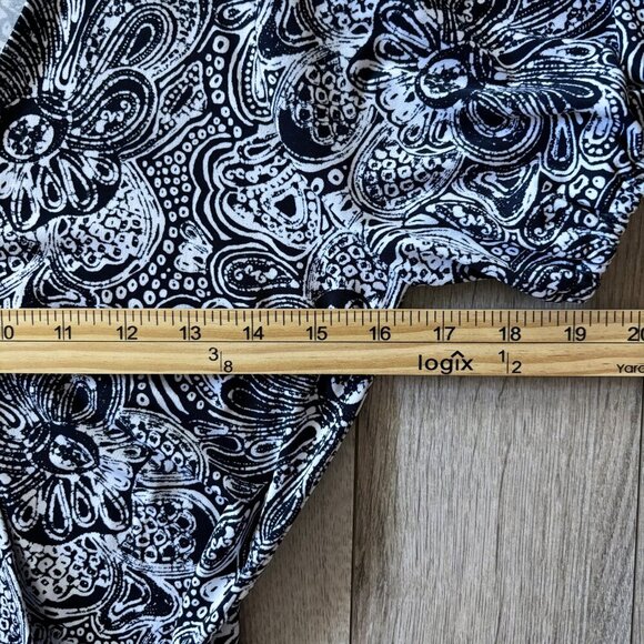 NWT Michael Kors Faux Wrap Midnight Blue Paisley Mini Dress Womens Size XS - Picture 10 of 15